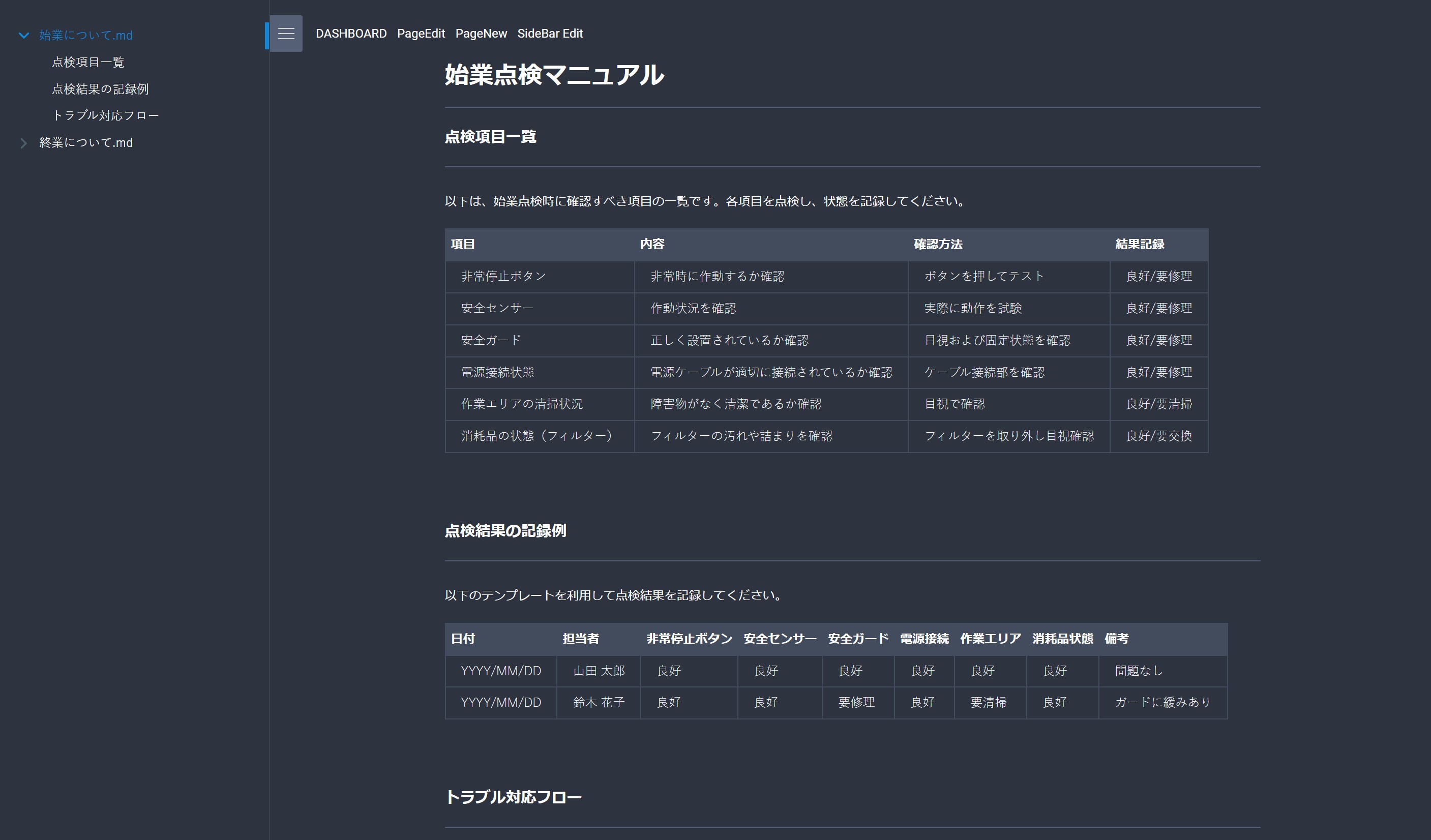 社内マニュアルに最適です